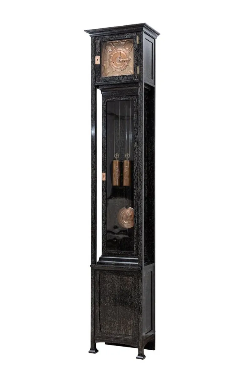 Pamono Antique Grandfather Clock by Michael Niedermoser, 1900> Clocks
