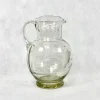 Clearance Pamono Antique Graved Crystal Water Pitcher, 1900s