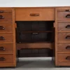 Pamono Antique Haagse School Oak Work Desk, 1920s> Desks