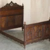 Online Pamono Antique Hand Carved Continental Oak Frame Bedstead