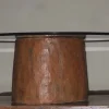 Best Pamono Antique Hand-Carved Mortar Coffee Table with Circular Glass Top