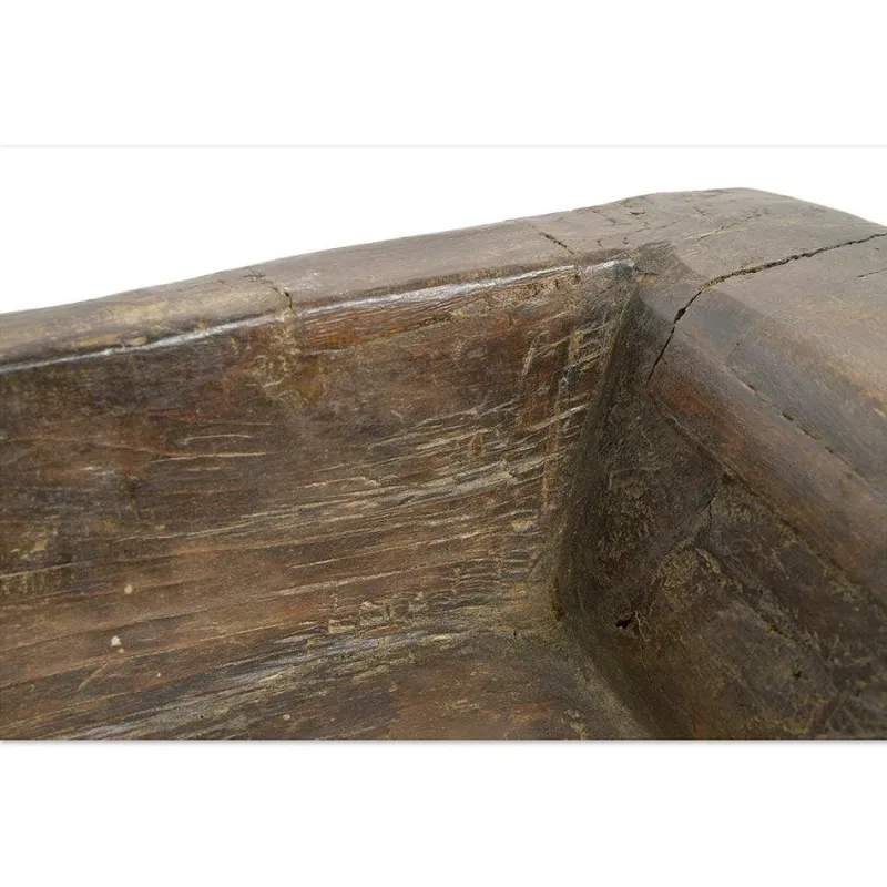 Pamono Antique Hand-Carved Solid Wood Trough> Planters And Jardiniere