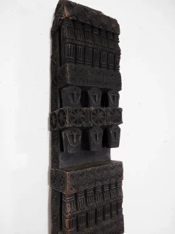 Pamono Antique Hand-Carved Wooden Pillar Column, Afghanistan / Pakistan, 1890s><noscript><img width=