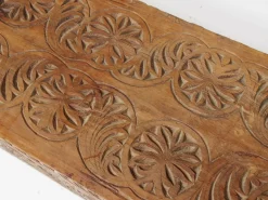Pamono Antique Hand-Carved Wooden Pillar Column, Swat Valley Pakistan, 1890s><noscript><img width=