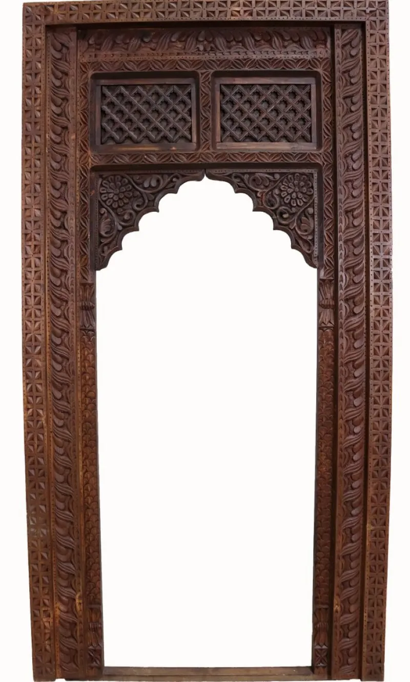 Sale Pamono Antique Handmade and Handcarved Archway Door Frame, Nuristan, Afghanistan, 1920s