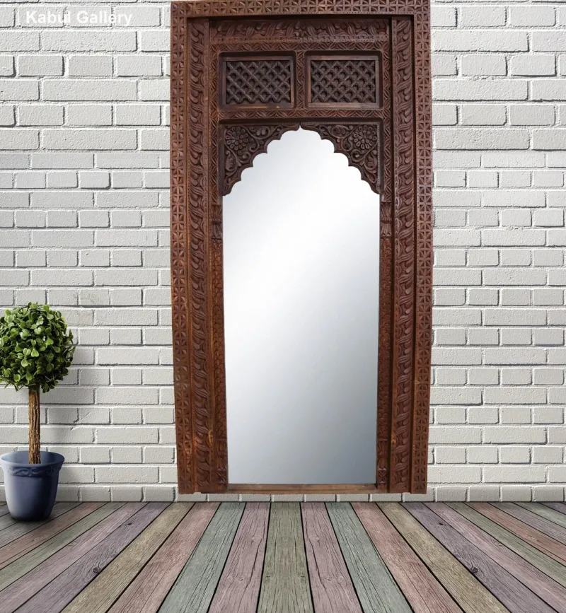Sale Pamono Antique Handmade and Handcarved Archway Door Frame, Nuristan, Afghanistan, 1920s