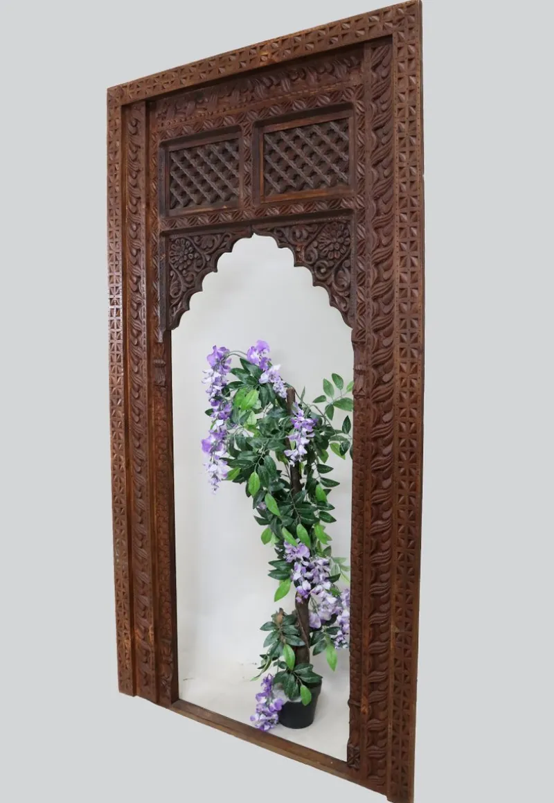 Sale Pamono Antique Handmade and Handcarved Archway Door Frame, Nuristan, Afghanistan, 1920s