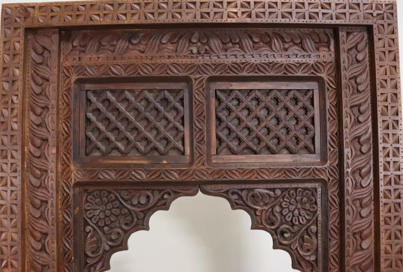 Sale Pamono Antique Handmade and Handcarved Archway Door Frame, Nuristan, Afghanistan, 1920s