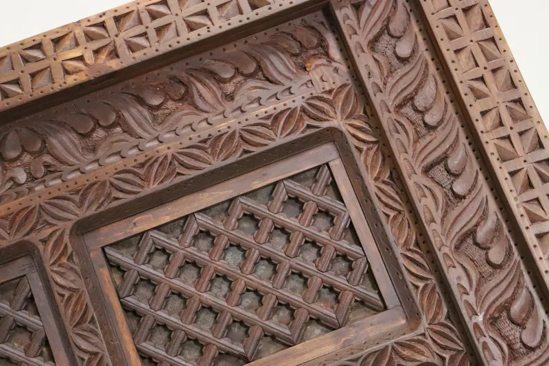 Sale Pamono Antique Handmade and Handcarved Archway Door Frame, Nuristan, Afghanistan, 1920s