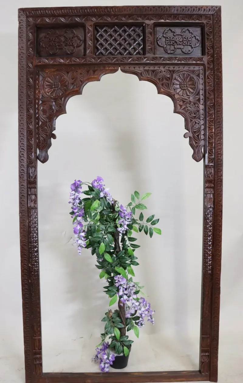 Pamono Antique Handmade and Handcarved Archway Door Frame, Nuristan, Afghanistan, 1920s> Architectural Elements