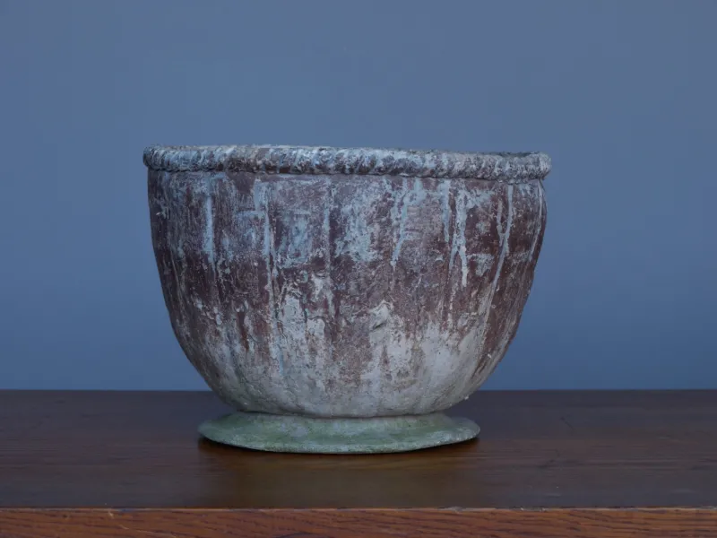 Pamono Antique Handmade Lead Planter> Planters And Jardiniere