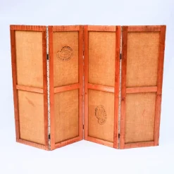 Sale Pamono Antique Hand-Painted Screen by E. Zimber, France, 1898