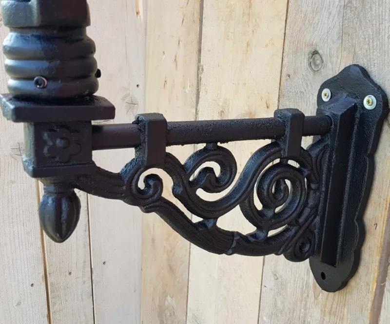 Pamono Antique Hexagon Cast Iron Wall Lantern> Garden Lighting