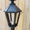 Hot Pamono Antique Hexagon Cast Iron Wall Lantern