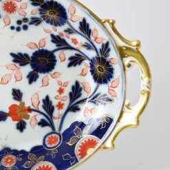 Pamono Antique Imari Pattern Porcelain Charger Plate from Fischer & Mieg Pirkenhammer, 1850s><noscript><img width=