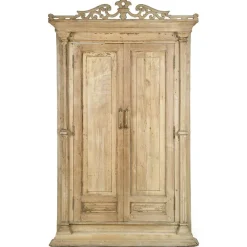 Online Pamono Antique Indian Double-Leaf Door in Carved Solid Wood