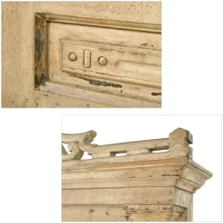 Online Pamono Antique Indian Double-Leaf Door in Carved Solid Wood