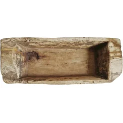 Pamono Antique Indian Narrow Wood Trough><noscript><img width=