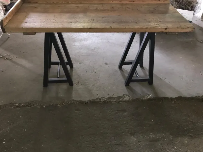 Outlet Pamono Antique Industrial Hungarian Butcher's Block Worktable