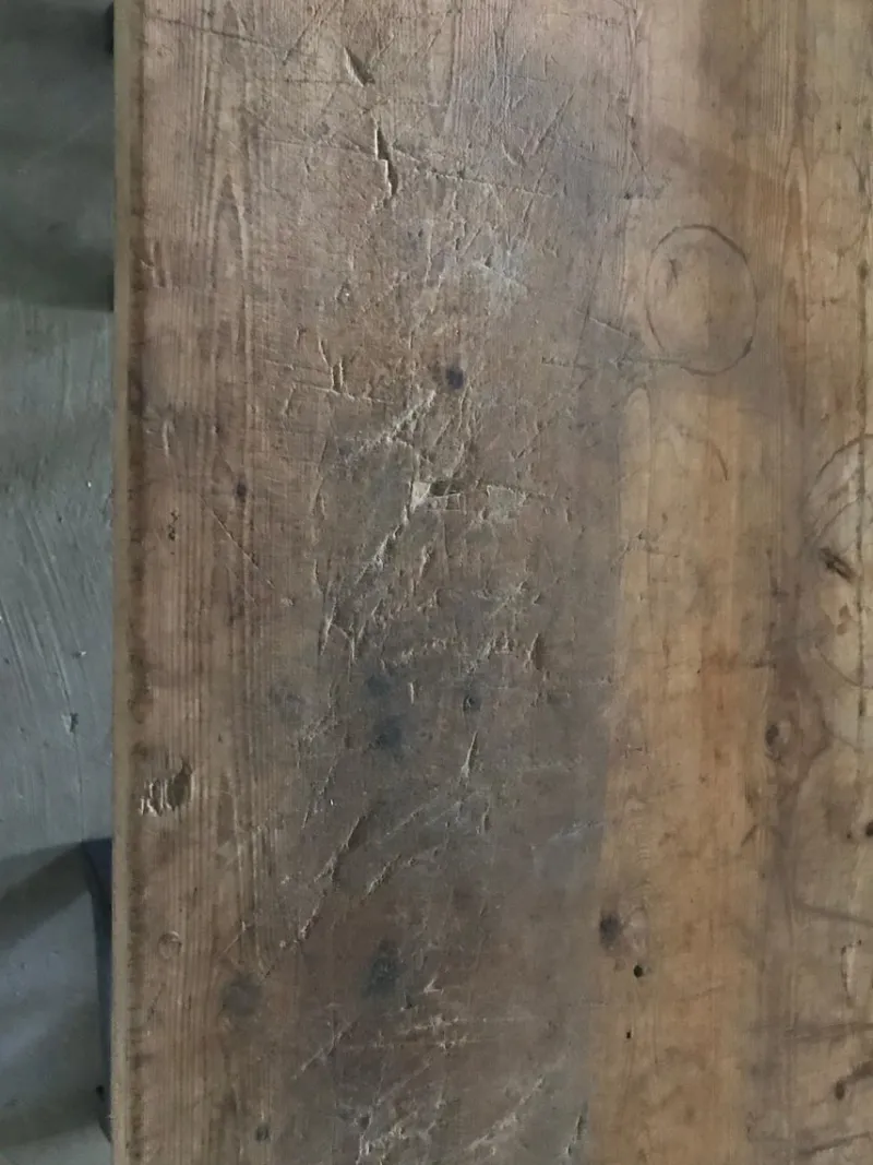 Outlet Pamono Antique Industrial Hungarian Butcher's Block Worktable