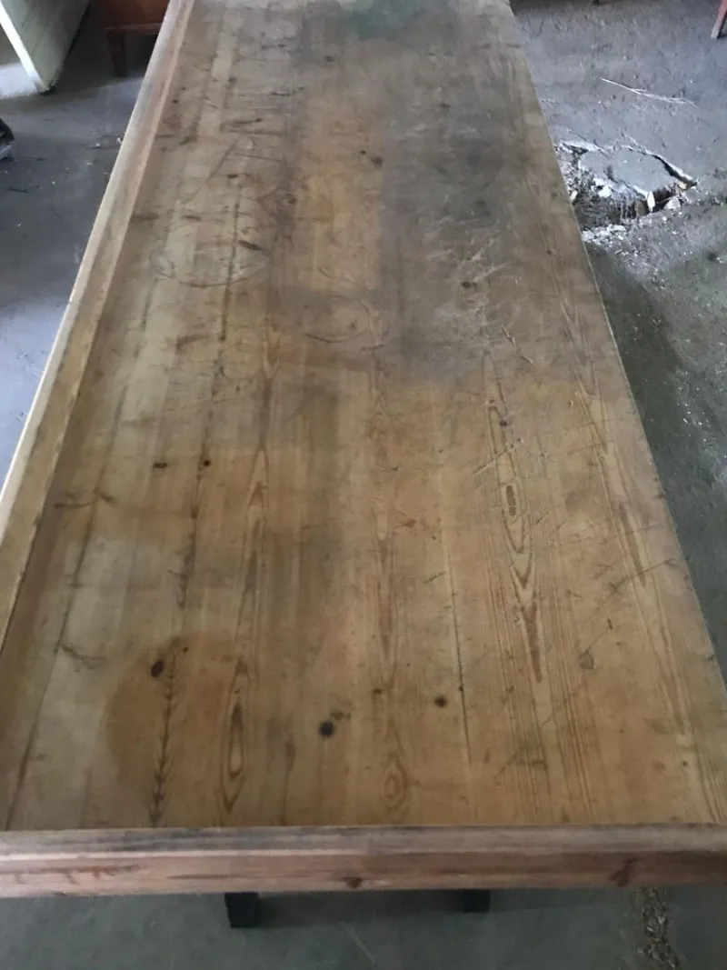 Outlet Pamono Antique Industrial Hungarian Butcher's Block Worktable