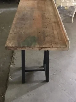 Outlet Pamono Antique Industrial Hungarian Butcher's Block Worktable