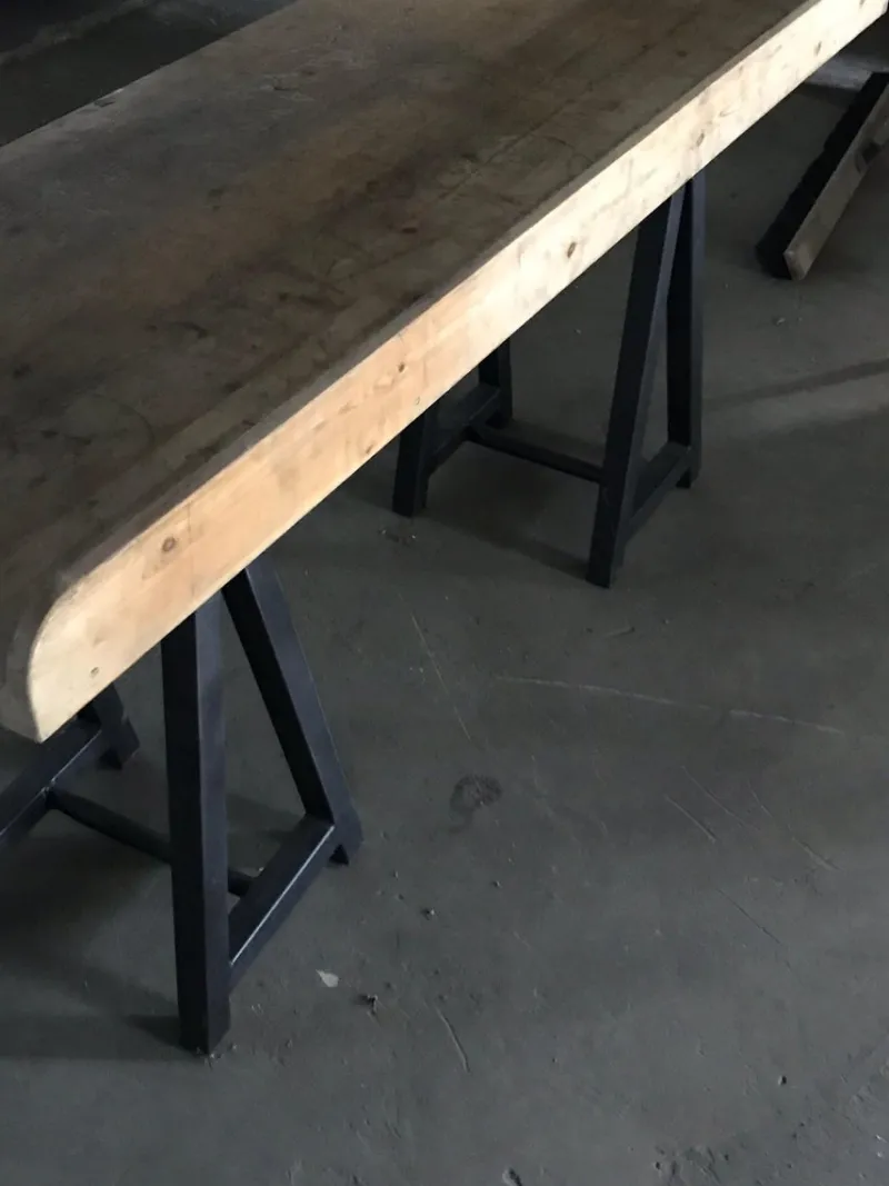 Outlet Pamono Antique Industrial Hungarian Butcher's Block Worktable