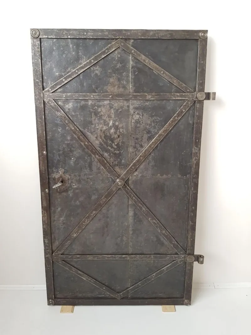 Outlet Pamono Antique Industrial Iron Door, 18th Century