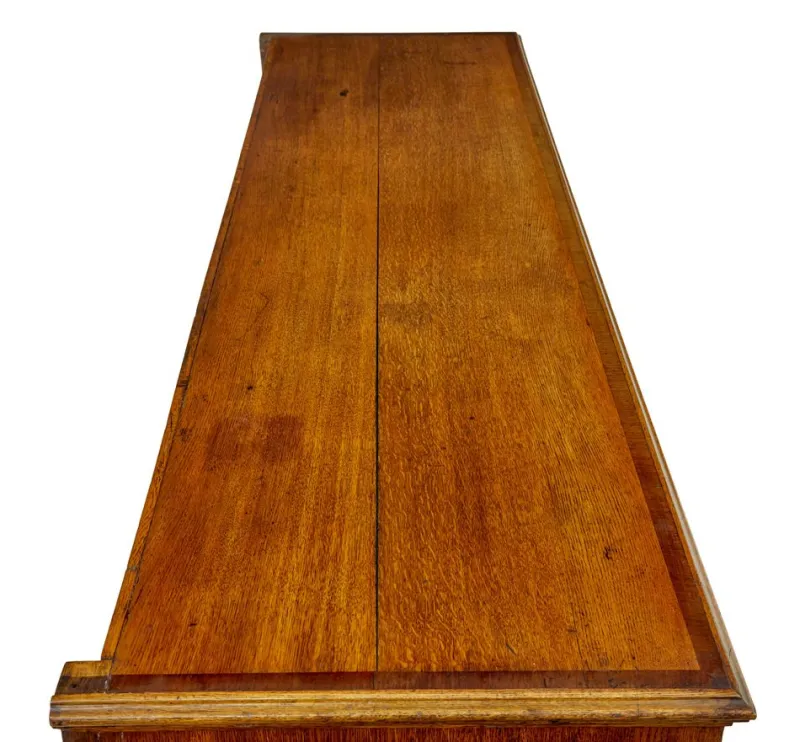 Pamono Antique Inlaid Oak Dresser Base, 1760s> Dressers, Commodes & Chests