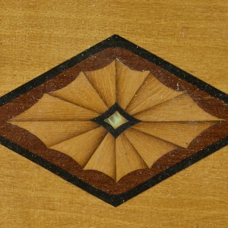 Pamono Antique Inlaid Wood Tray, 1920s> Trays