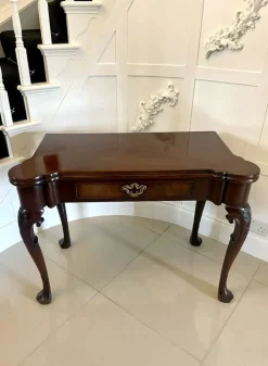 Pamono Antique Irish George II Chippendale Mahogany Card Table, 1750> Game Tables