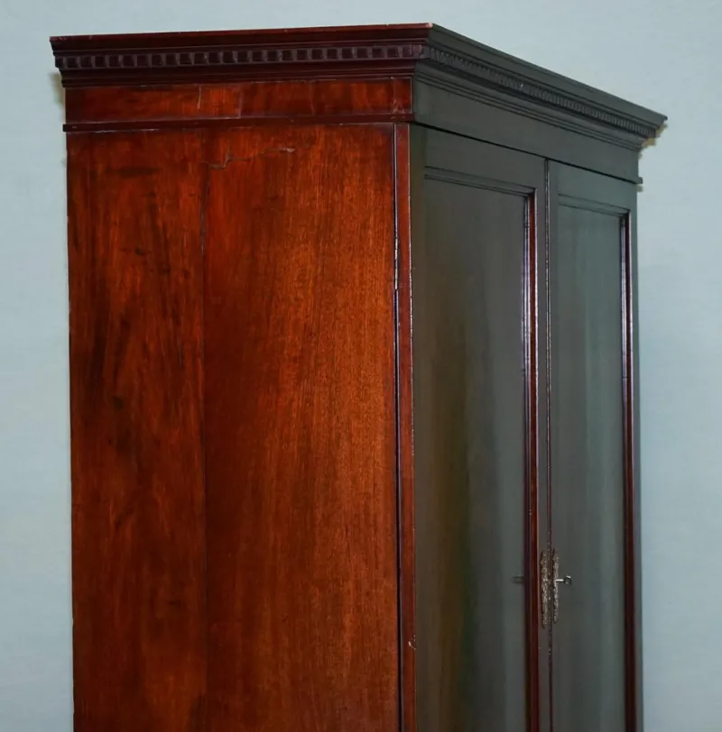Sale Pamono Antique Irish Georgian Style Hardwood Wardrobe from Millar & Beatty