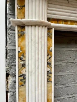 Outlet Pamono Antique Irish Regency Fireplace in Marble, 1830