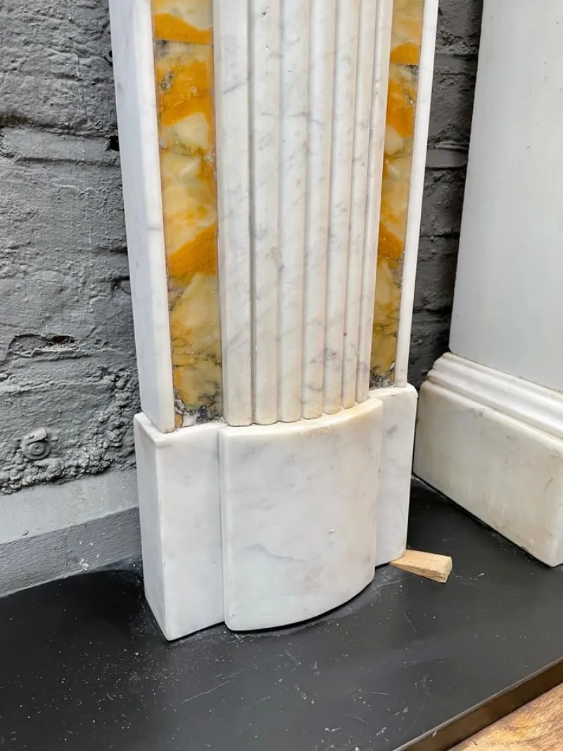 Outlet Pamono Antique Irish Regency Fireplace in Marble, 1830