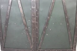 Online Pamono Antique Iron Clad Folding Door, Bohemia, 1760s