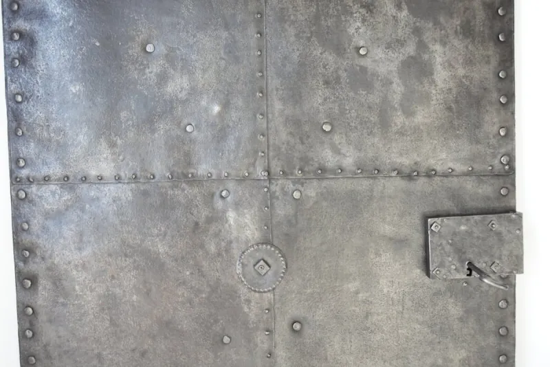 New Pamono Antique Iron Plate Door, 1800s
