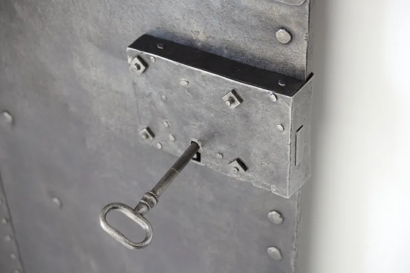 New Pamono Antique Iron Plate Door, 1800s