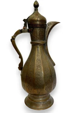 New Pamono Antique Islamic Teapot in Brass Bukhara, 1900s