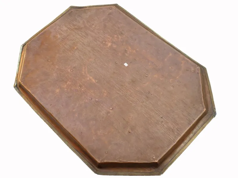 Pamono Antique Islamic Tray with Copper Inlaid and Brass, 1948> Trays
