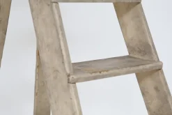 Pamono Antique Italian Beige Wood Ladder, 1920s