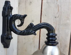 Pamono Antique Italian Black Pewter Wall Lantern><noscript><img width=