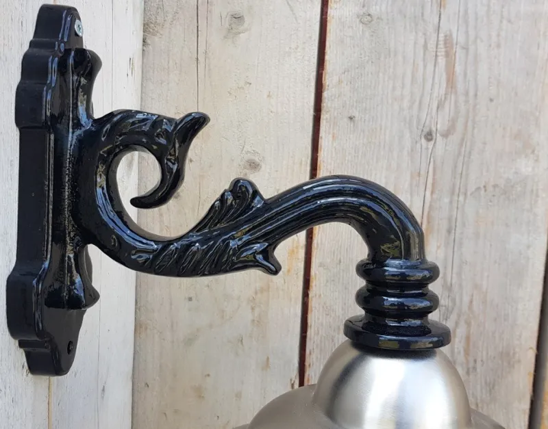 Pamono Antique Italian Black Pewter Wall Lantern> Garden Lighting