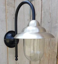 Sale Pamono Antique Italian Black Pewter Outdoor Wall Lamp