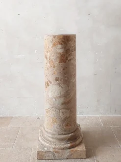 Discount Pamono Antique Italian Brecciated Marble Column, 1800s