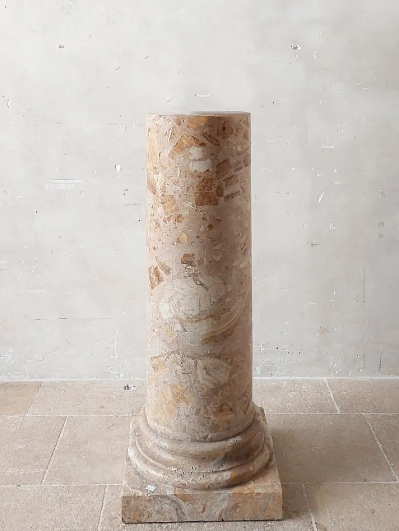 Discount Pamono Antique Italian Brecciated Marble Column, 1800s
