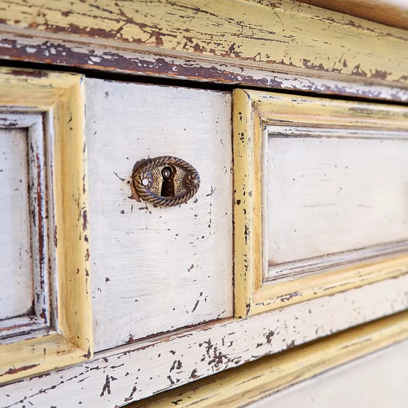 Pamono Antique Italian Chest of Drawers with Marble Top, 1800s> Dressers, Commodes & Chests