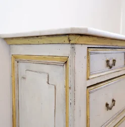 Pamono Antique Italian Chest of Drawers with Marble Top, 1800s><noscript><img width=