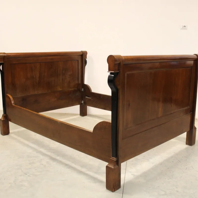 Hot Pamono Antique Italian Empire Bed in Walnut