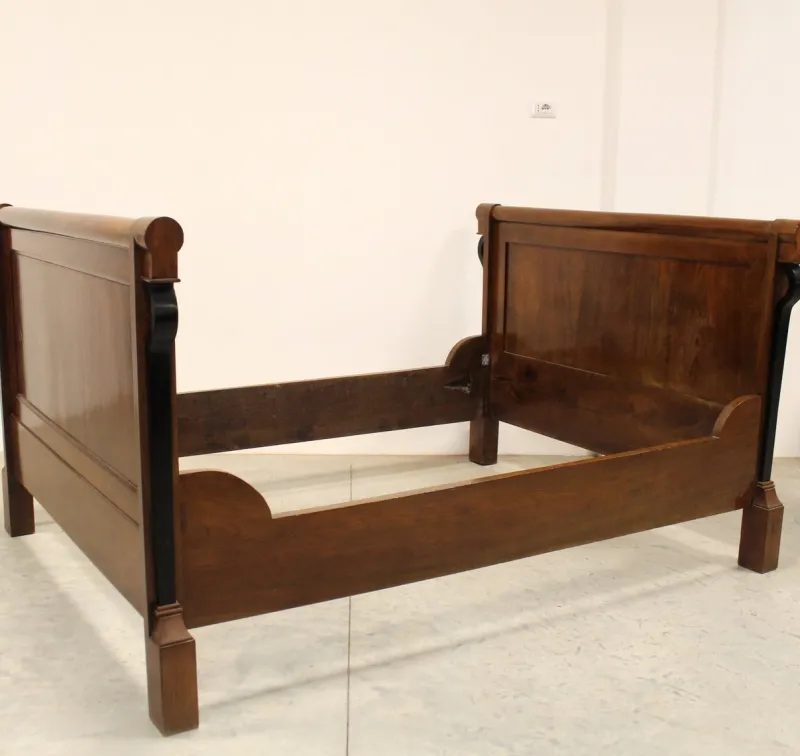 Hot Pamono Antique Italian Empire Bed in Walnut