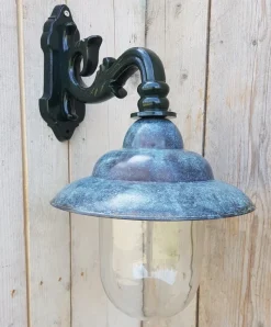 Discount Pamono Antique Italian Green Copper Patina Outdoor Wall Lamp